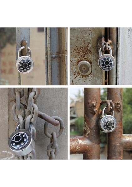 Şifre Kilit Siyah Alaşım Güvenli Pikap Paketi Spor Salonu Bagaj Soyunma Öğrenci Kapısı Küçük Asma Kilit 2 Adet (Yurt Dışından) fırsatları