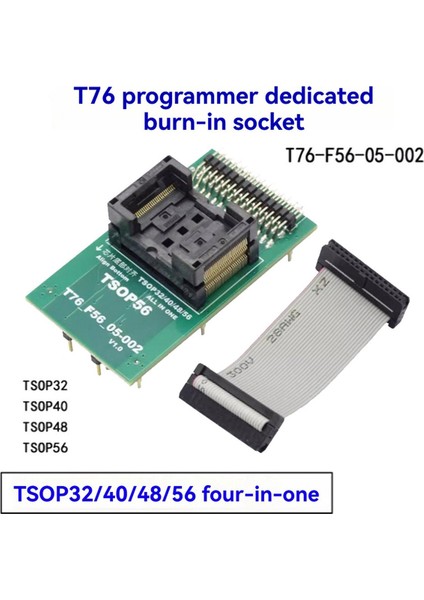 Xgecu T76 Programcısı Için TSOP32 TSOP40 TSOP48 TSOP56 Zıf Adaptör Soketi (Yurt Dışından) fırsatları