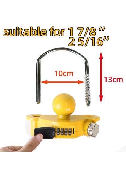 Kombinasyon Trailer Kilidi Rv Güvenlik Kilidi Kubbe Kuplörü U-Şekilli Kubbesi Kilit Çiçek Sepeti Kilit Römork Kilit Otomatik Malzemeler (Yurt Dışından) fiyatları