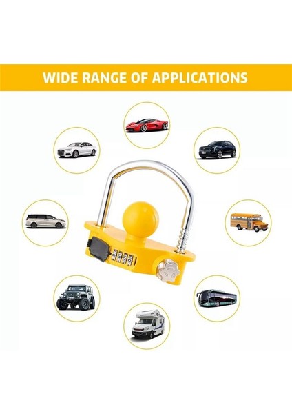 Kombinasyon Trailer Kilidi Rv Güvenlik Kilidi Kubbe Kuplörü U-Şekilli Kubbesi Kilit Çiçek Sepeti Kilit Römork Kilit Otomatik Malzemeler (Yurt Dışından) indirimleri