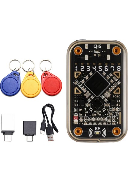 Bukalemun Ultra Temassız Akıllı Kart Emülatörü Rfıd Akıllı Çip Okuyucu+3xcuid Anahtar Zinciri Nfc Okuma Yazarı (Yurt Dışından)