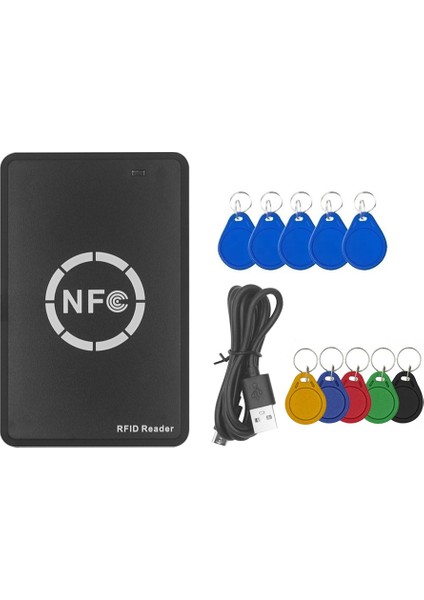 Rfıd Nfc Akıllı Çip Okuyucu/yazar+5xuid/cuid Anahtarlık 125K 13 56M Rfıd Çipleyici Etiket Kopyala Klon Ic Ic Anahtar Rozeti Fotokopi Makinesi (Yurt Dışından)