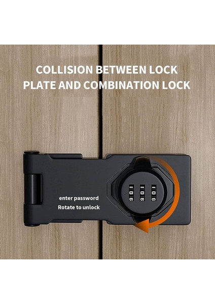 2x Ev Kabini Şifre Kilitleri Dolap Kapı Kombinasyonu Kilidi Kapı Kilidi Toka Kapı Dolabı Gizlilik Kilidi (Siyah) (Yurt Dışından) fiyatları