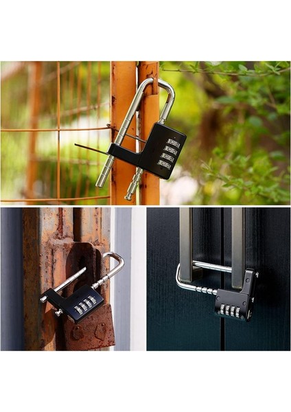 Kabine Kilidi Kombinasyon Ama Kilit Paslanmaz Çelik Salon Locker Lock Kodu Okul Için Uzun Ayarlanabilir Kilidi Kilidi Gym Siyah (Yurt Dışından) indirimleri