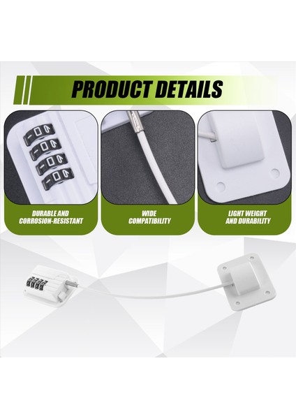 Buzdolabı Kilidi Buzdolabı Dondurucular ve Dolaplar Için 4 Hanlı Kombinasyon Kilidi Derecesiz Montaj Çocuk ve Pet Safe (Yurt Dışından) indirimleri