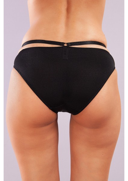 Golshan Gorbus Slip, Kadın Bel Şeritli Siyah Renkli Külot modelleri