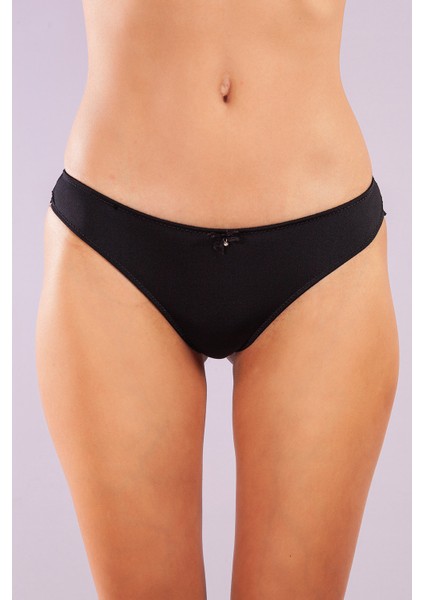 Golshan Gala String, Kadın Dantelli Siyah Külot