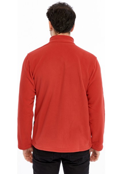 Erkek Polar Ceket Tam Fermuarlı 3 Cepli Kırmızı Reçme fiyatları