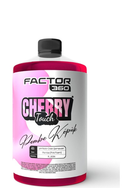 Cherry Touch Pembe Renkli Oto Yıkama Köpüğü Oto Şampuan 1 L