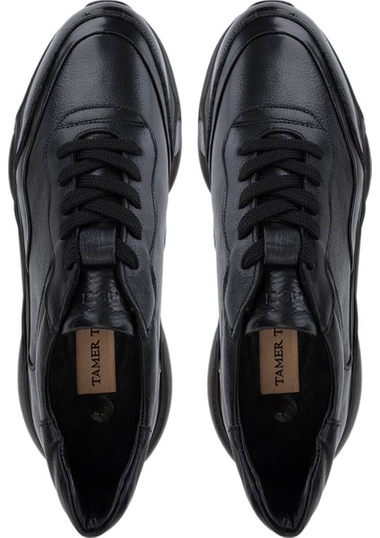 Erkek Siyah Deri Sneakers & Spor Ayakkabı 246 1023 Erk Ayk SK25-26 Sıyah Dr indirimleri