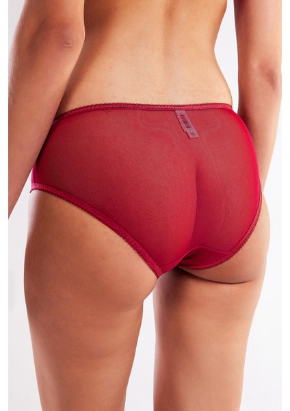 Golshan Gaspara Slip, Kadın Güpürlü Tüllü Şarap Renkli Normal Kesim Külot modelleri