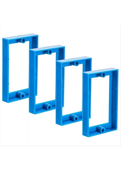 4pcs 1/2inch Tek Çetiştir Outlet Box Genişletici Elektrik Outlet Exepender Exeptle Exepender Outlet Uzatma Kutusu Mavi (Yurt Dışından)
