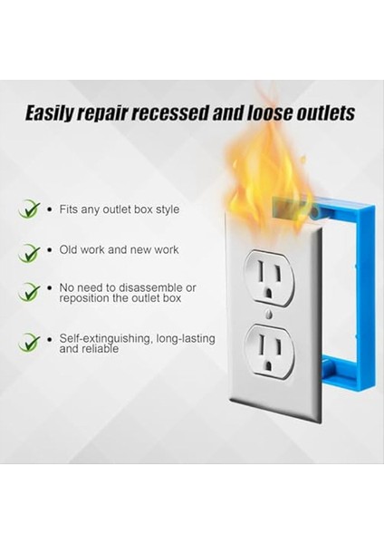 4pcs 1/2inch Tek Çetiştir Outlet Box Genişletici Elektrik Outlet Exepender Exeptle Exepender Outlet Uzatma Kutusu Mavi (Yurt Dışından) fiyatları