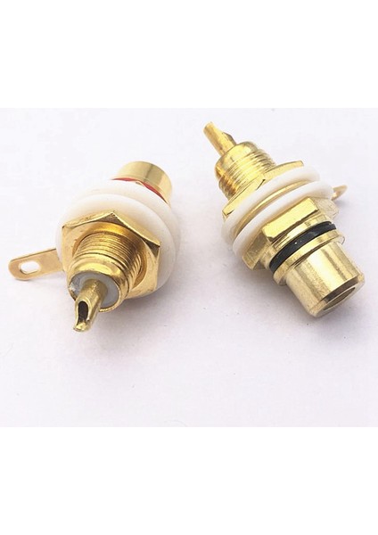 40PCS Altın Kaplama Rca Terminal Jack Fiş Amplifikatör Hoparlör Için Kadın Soketi Şasi Paneli Konektörü (Yurt Dışından) fırsatları
