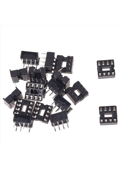 100X 8 Pin 2 54MM Pitch Ic Soketleri Lehim Tipi Adaptör (Yurt Dışından) fiyatları