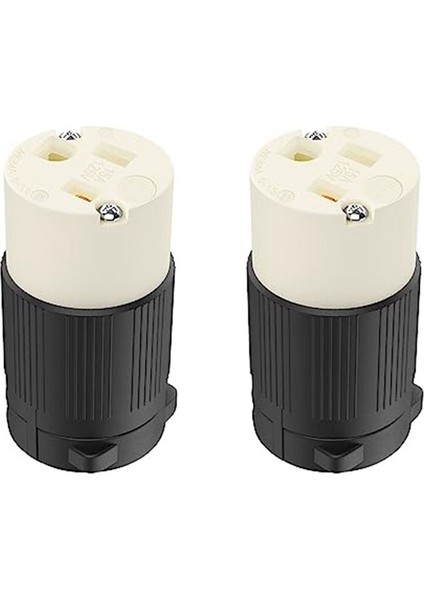 2 Pack Nema 5-15R Kordon Konnektörü Resepsiyonları Çıkış Dişi Fiş Yedek Kablosu Çıkışı 15 Amp 125 Volt 2 Kutup 3 Tel (Yurt Dışından) modelleri