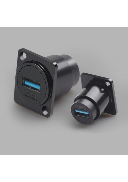 2pcs D Tip Metal Usb3 0 Soket Kadın-Kadın USB 3 0 Konektör D Tipi USB Panel Montaj Lehimsiz Sinyal Bağlayıcı (Yurt Dışından) indirimleri