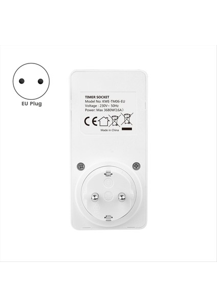Dijital Zaman Anahtarı Mutfak Zaman Soketi Çıkışı 230V 7 Gün 12/24 Saat Programlanabilir Zamanlama Ab Fişi (Yurt Dışından) indirimleri
