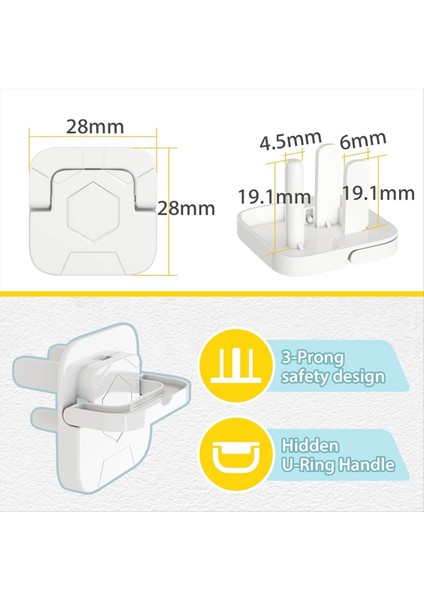Çocuk Geçirmez Soket Çocuk Geçirmez Elektrikli Fiş Şok Deliği Koruyucu Kapaklar Anahtar Fişini Engelleme Delikleri (Yurt Dışından) fırsatları