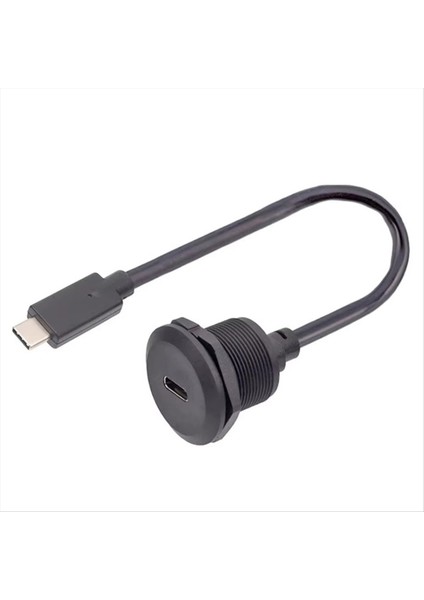 USB Tip C 3 1 Dişi Şarj Soketi Tip-C Tip Veri Bağlantı Noktası Sabit Panel Tipi Usb-C Güç Kriko Konnektörü (Yurt Dışından)