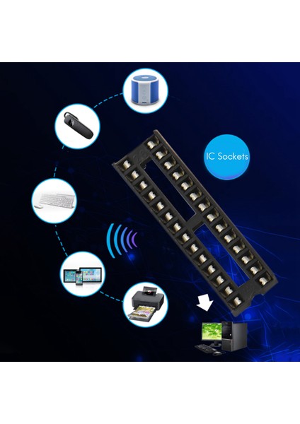 66PCS/LOT Dip Ic Soclets Adaptör Lehim Tipi Soket Kiti 6 8 14 16 18 20 24 28 Arduino Pcb Dıy Kiti (Yurt Dışından) fırsatları