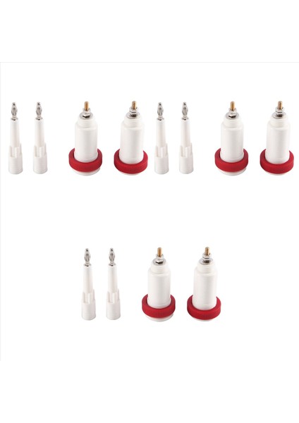 6 Çift 4 mm Muz Çapraz Kriko 10KV -30KV Voltaj Konnektör Fiş ve Soket Güç Kaynağı Test Aleti (Yurt Dışından)