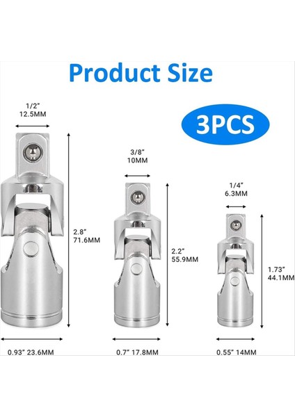 Evrensel Sürücü Konektör Soket Seti 360 Derece Dönen Soket Bakım Bağlantı Müdürü Araç Modifikasyonu Için Uygun (Yurt Dışından) fiyatları
