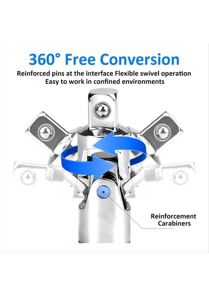 Evrensel Sürücü Konektör Soket Seti 360 Derece Dönen Soket Bakım Bağlantı Müdürü Araç Modifikasyonu Için Uygun (Yurt Dışından) modelleri