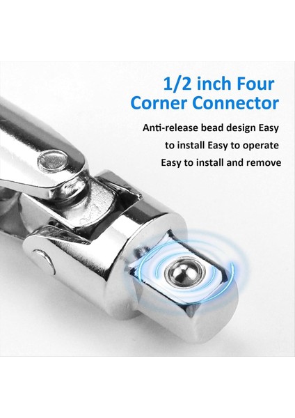 Evrensel Sürücü Konektör Soket Seti 360 Derece Dönen Soket Bakım Bağlantı Müdürü Araç Modifikasyonu Için Uygun (Yurt Dışından) fırsatları