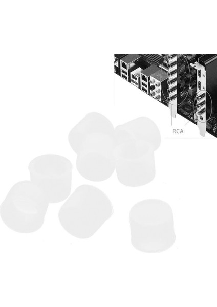 500PCS/LOT Rca Fiş Koruyucu Kapak Ses Lotus Kafası Lotus Blok Toz Toz Geçirmez Kapak Toz Geçirmez Kapak Şeffaf (Yurt Dışından) fırsatları