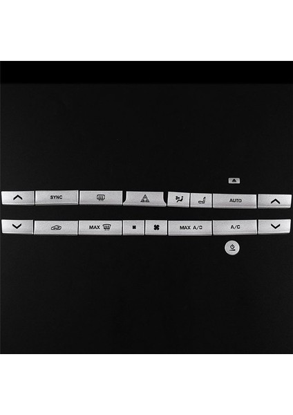 18PCS Araba Konsolları Klima Düğmesi Jaguar Xf Xfl Xe Xel 2015-2020 A/c Düğmesi Trims Cover (Yurt Dışından) fiyatları