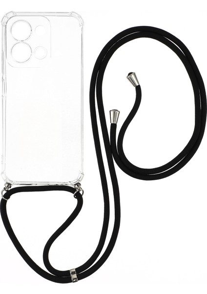 Xiaomi Redmi 15C Kılıf Güçlendirilmiş Köşe Tpu Şeffaf Telefon Kılıfı ve Kordon (Yurt Dışından)