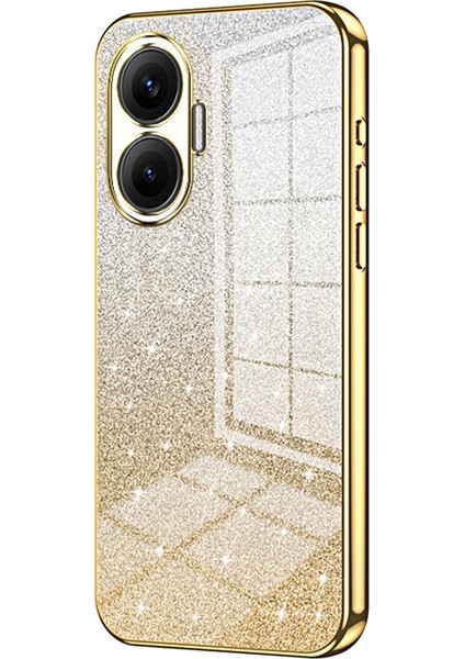 Xiaomi Poco F7 Kılıf Elektrokaplama Degrade Simli Tpu Telefon Kılıfı (Yurt Dışından)