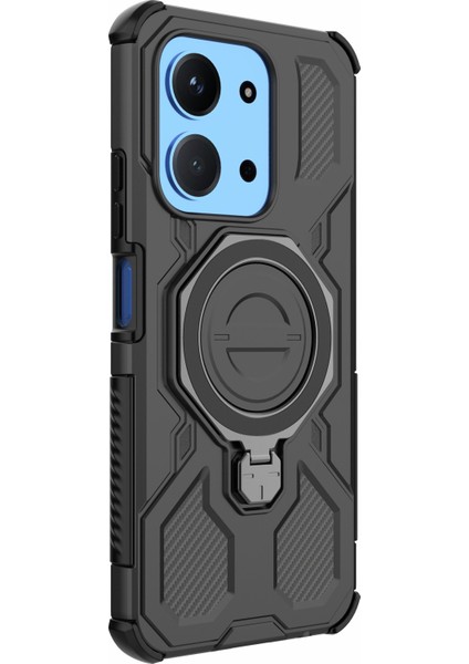 Xiaomi Redmi 15C Manyetik Kılıf Döner Metal Ayaklı Darbeye Dayanıklı Pc + Tpu Telefon Arka Kapağı (Yurt Dışından) modelleri