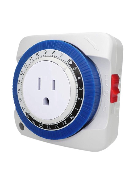 2x Çıkış Zamanlayıcı Anahtarı 24 Saatlik Plug-In Elektrik Mekanik Çıkış Zamanlayıcı Anahtarı Çıkış Mekanik Zamanlama Soketi Abd Fişi (Yurt Dışından)