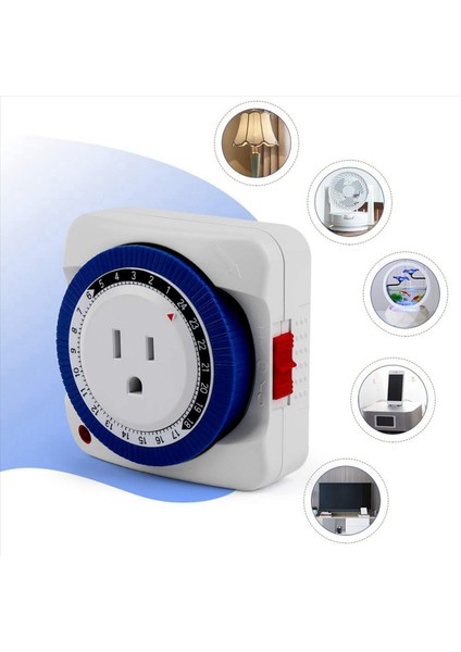 2x Çıkış Zamanlayıcı Anahtarı 24 Saatlik Plug-In Elektrik Mekanik Çıkış Zamanlayıcı Anahtarı Çıkış Mekanik Zamanlama Soketi Abd Fişi (Yurt Dışından) fiyatları