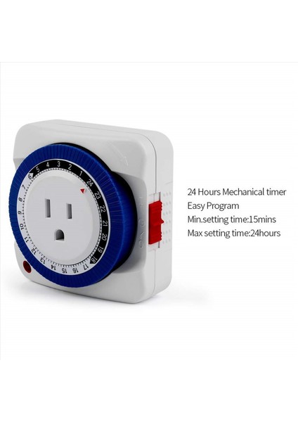 2x Çıkış Zamanlayıcı Anahtarı 24 Saatlik Plug-In Elektrik Mekanik Çıkış Zamanlayıcı Anahtarı Çıkış Mekanik Zamanlama Soketi Abd Fişi (Yurt Dışından) fırsatları