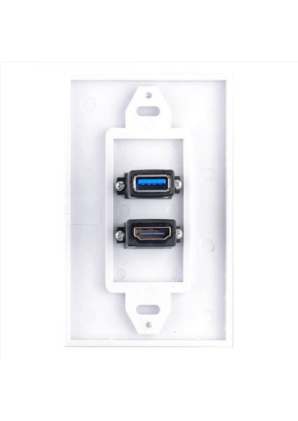 8x 2port Hdmı+Usb 3 0 Dişi Duvar Yüz Plakası Paneli Çıkış Soketi Genişletici Beyaz (Yurt Dışından) modelleri