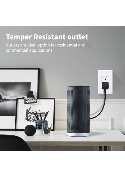 Duvar Plakalı 10 Paket Kurcalamaya Dayanıklı Elektrik Priz Dekoratör Priz 15A 125V Kendi Kendine Yerleşim (Yurt Dışından) indirimleri