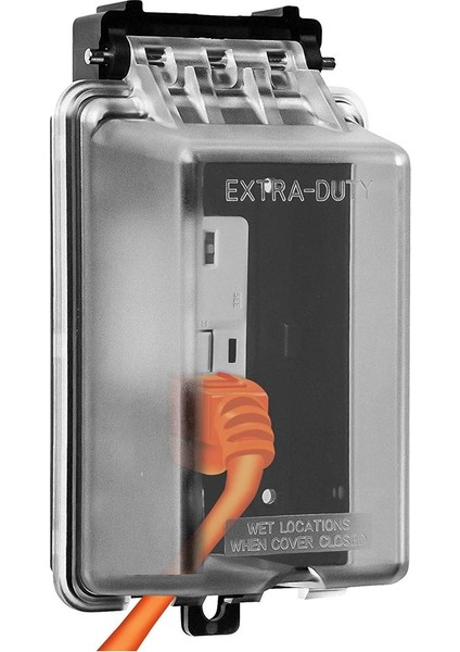 Açık Outlet Kapağı Tek Çeteli Dış Çıkış Kapağı Hava Koşullarına Dayanıklı Muhafaza Elektrik Kutusu Su Geçirmez Fiş Kapakları (Yurt Dışından)