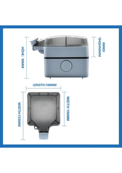Dış Soket Su Geçirmez Soket 1 Yollu Açık Soket IP66 Anahtar Göstergeli Işık ve Menteşeli Kapak Kilitlenebilir Ab Fişi (Yurt Dışından) fiyatları