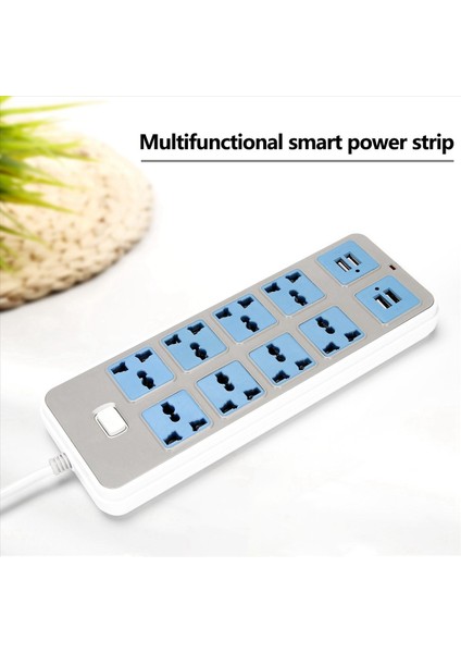 4 USB Soketli 2x Güç Şeridi 3000W Güç 8 Evrensel Soket 6 5 Metrelik Güç Kablosu Ab Fişi (Yurt Dışından) modelleri