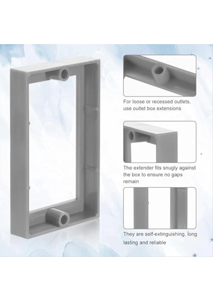 6 Elektrik Kutusu Genişletici 1/2 Inç Tek Çeteli Priz Çıkış Kutusu Genişleticileri Elektrikli Çıkış Anahtarı Için (Yurt Dışından) modelleri