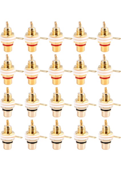20PCS Altın Kaplama Rca Terminal Jack Fiş Amplifikatör Hoparlör Için Kadın Soketi Şasi Paneli Konektörü (Yurt Dışından) fiyatları