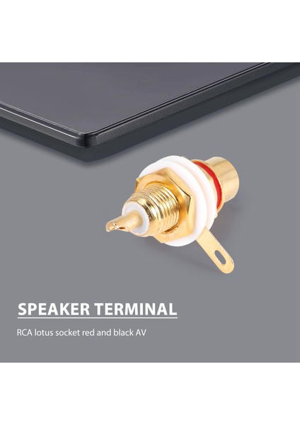 20PCS Altın Kaplama Rca Terminal Jack Fiş Amplifikatör Hoparlör Için Kadın Soketi Şasi Paneli Konektörü (Yurt Dışından) fırsatları