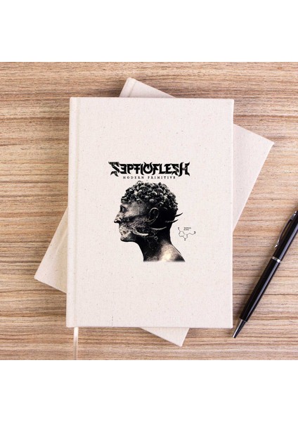 Septicflesh Modern Primitive Çizgisiz Kanvas Defter Çizgisiz