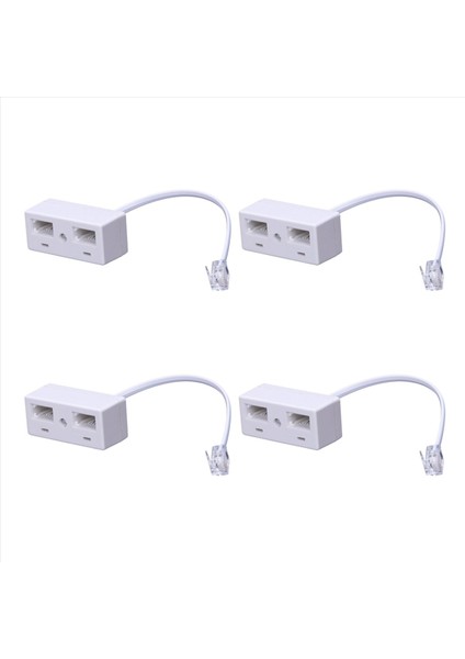 4x RJ11 Çift Ingiltere&#39 Ye Fiş Bt Telefon Soketi Dönüştürücüsü (Yurt Dışından)