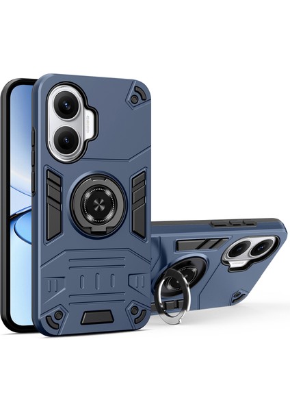 Xiaomi Poco F7 Kılıfı, Halka Tutucu, Ayaklı Pc + Tpu Düşmeye Karşı Dayanıklı Telefon Kılıfı (Yurt Dışından)