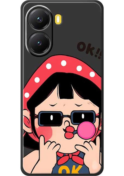 Xiaomi Poco X7 Pro Kılıfı Sevimli Çocuk Desenli Baskılı Düz ​​kenar Tpu Telefon Arka Kapağı (Yurt Dışından)