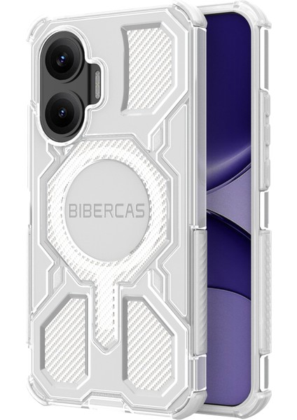 Xiaomi Poco F7 Şeffaf Kılıf, Magsafe Tpu + Pc Telefon Kılıfı ile Uyumlu (Yurt Dışından)